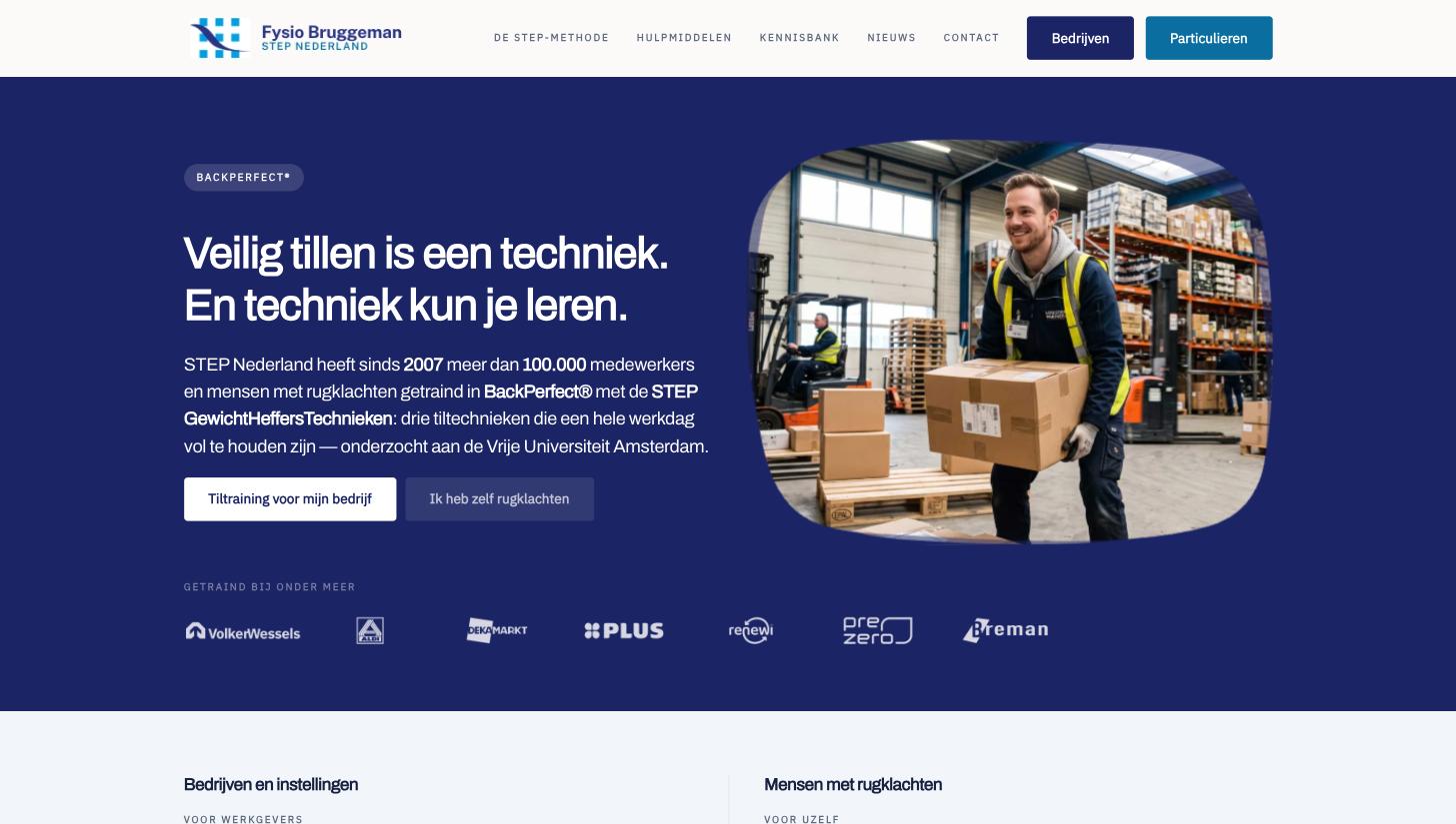 Homepage van tillen.nl